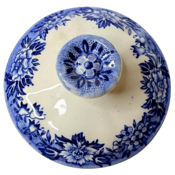 English Village Salem China Co Sugar Bowl With Lid & Creamer Set England Vintage - Picture 9 of 16